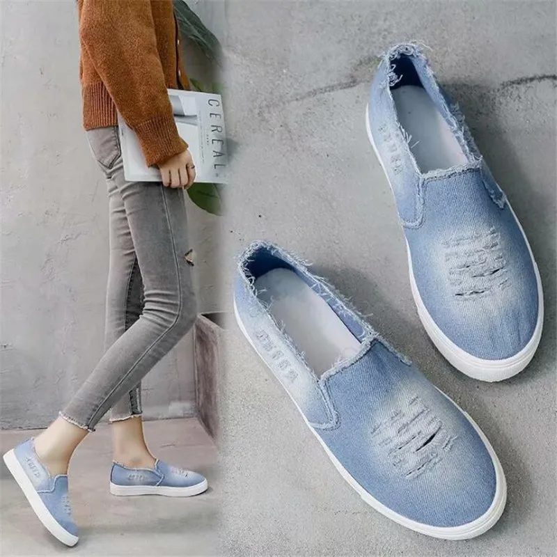 

DIWEINI Women Canvas shoes Sneakers 2019 Hot Solid Slip-On Superstar Shoes for Girls Non-slip Size 35-43 Zapatillas mujer