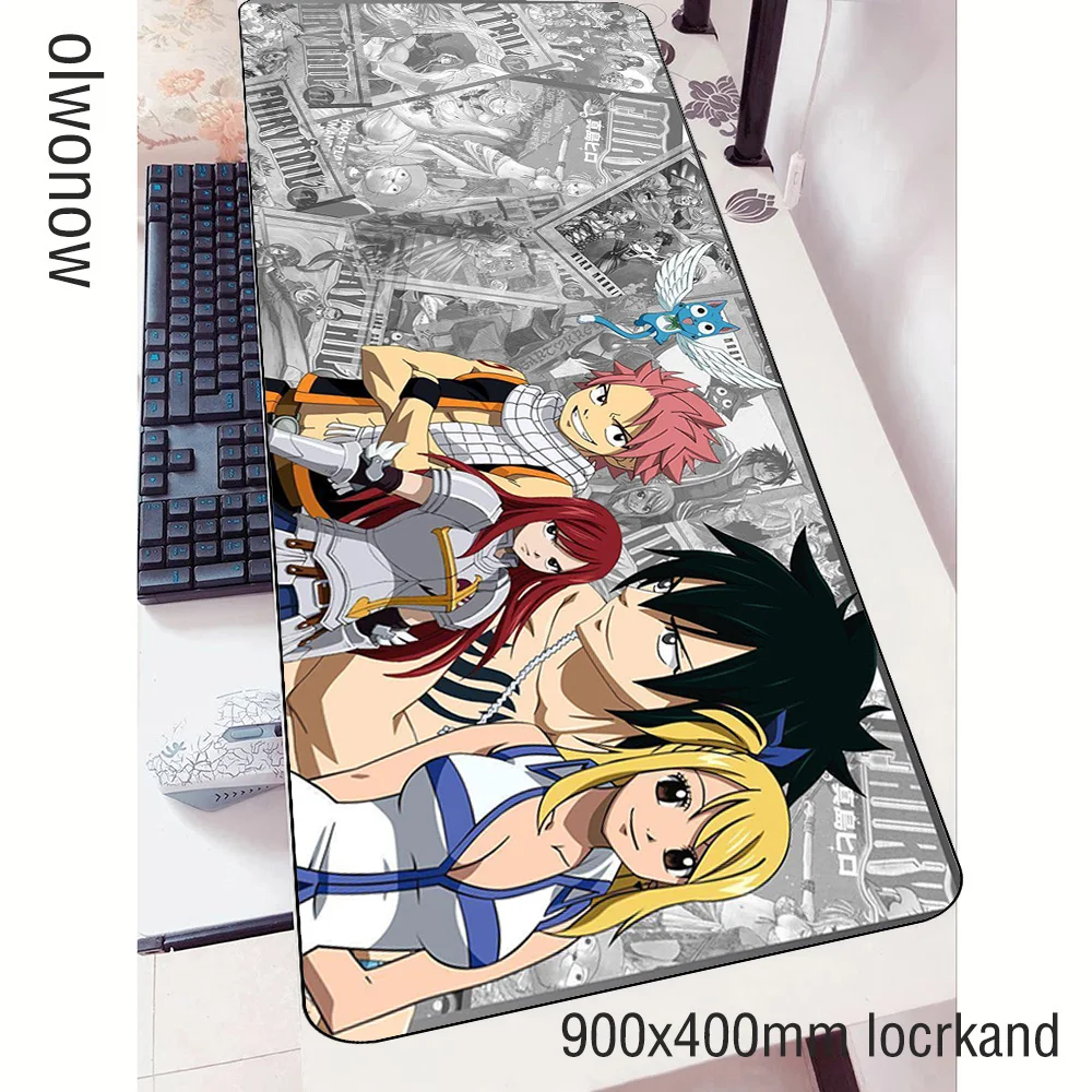 

fairy tail mouse pad gamer Customized 90x40cm notbook mouse mat gaming mousepad Personality pad mouse PC desk padmouse mats