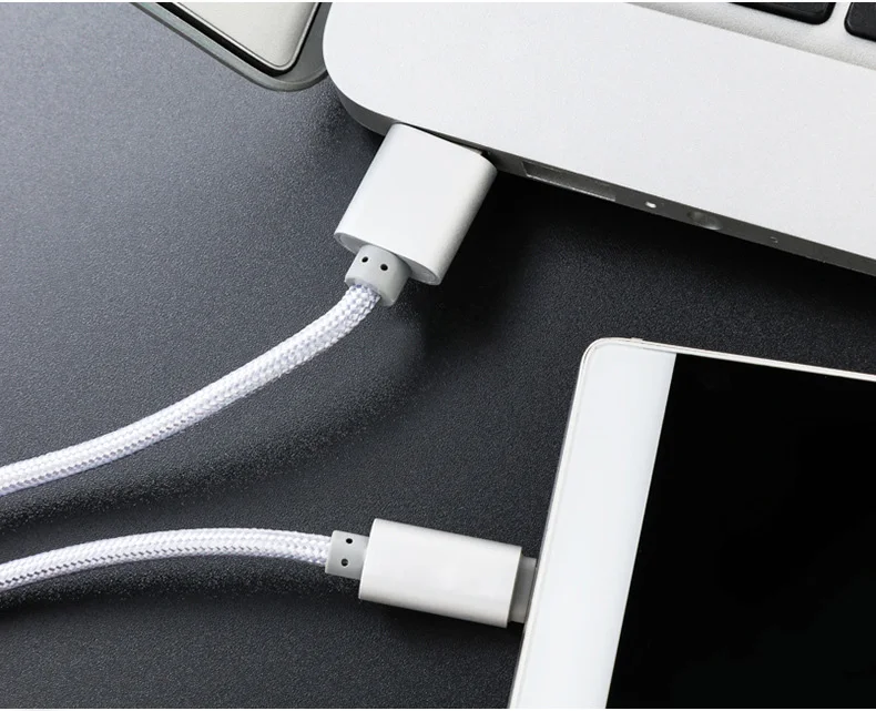 USB Type C Nylon Data Sync Charger Cable for Xiaomi Mi5 Mi5S Mi6 Mi8 MIX MIX2 Type C USB 3.1 Fast charging data cable
