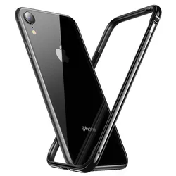 Premium Bumper Metal Frame Phone Case Cover Accessory - iPhone 12 Mini (Black)