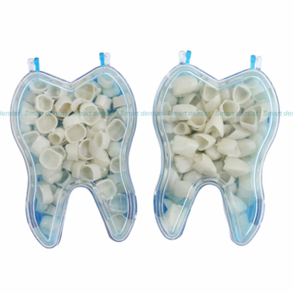 10box/set 500pcs New Dental Temporary Crowns for Posterior Molar Teeth Polycarbonate Cap Veneer Crown Acrylic Denture | Красота и