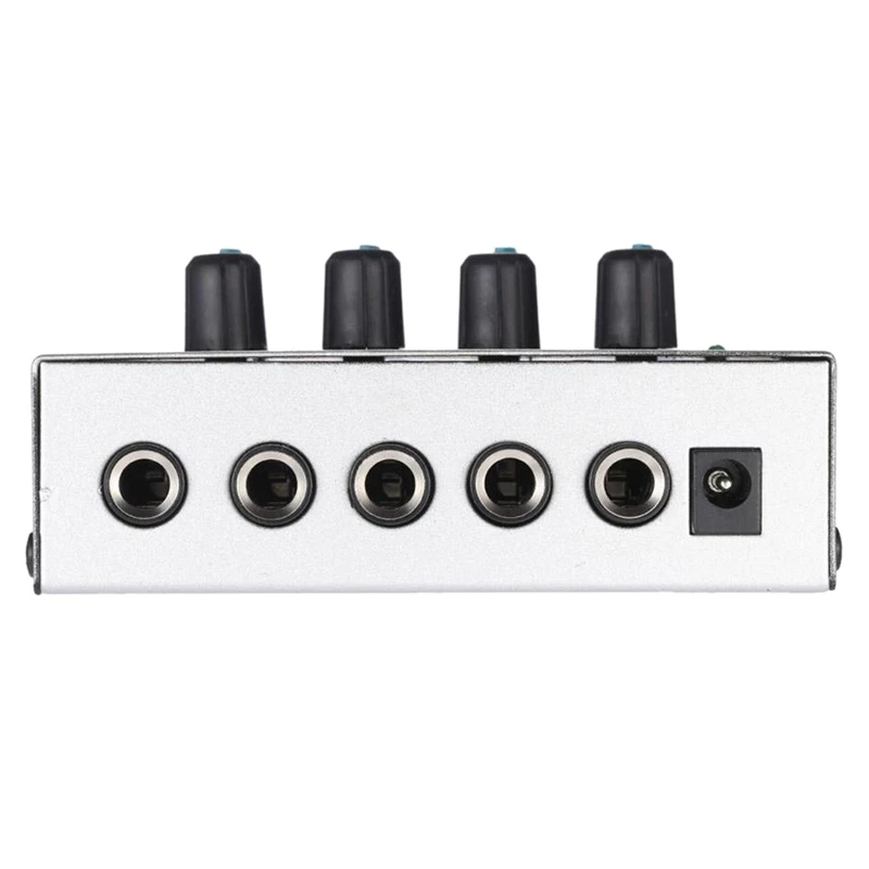 HA400 4 Channel Ultra compact Headphone Audio Stereo Amp Microamp AmplifierStereo Headphone AMP Amplifer US Adapter G6H9