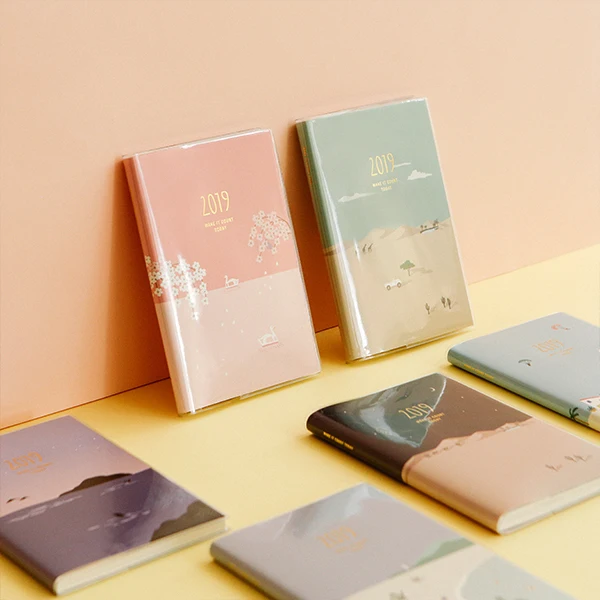 

2019 Make It Count Today Cute Colorful Agenda 13.2*20cm Montly Weekly Planner 152P