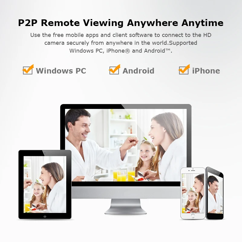  ANRAN Security Camera System 4CH POE NVR Kit 48V Onvif 1080P CCTV System HD IP Camera Outdoor Video