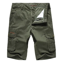 Мужские Мульти-карманы большого размера 76-110 см талии анти-износа карго уличные Шорты Брюки Спорт Кемпинг альпинистская тактика половина брюки