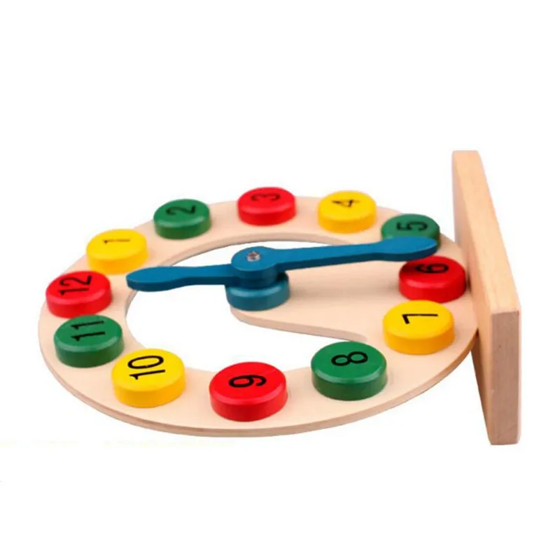 MOTOHOOD 20.720.77.3cm 3D Puzzle Kids Toys Digital Clock Wooden Toys For Children Enlighten Baby Intelligence Toys (5)