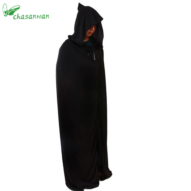 

CHASANWAN Halloween Cosplay Costume Death Cloak Black Death Cloak Devil Mask Horror Spoof Props Realistic Masquerade Ball Mask.Q