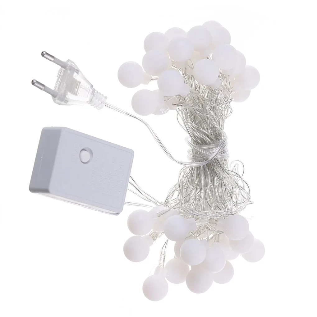 

5 Meter 40 Lightbulb Ball Shape Home Office Decoration String LED Light Living Room Bedroom Decor Lamp EU Plug