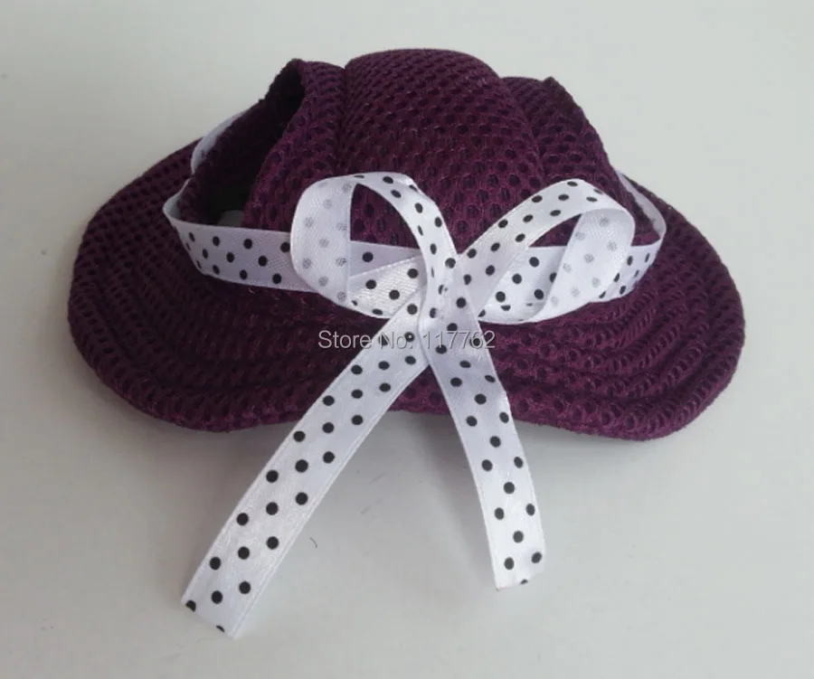 

Pineocus 20 Pieces Five color selection Mesh Princess cap for dog Free Shipping Puppy Dogs Hat