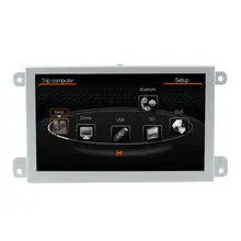 Free Shipping 7 inch Car DVD GPS Navigation Multimedia Player For AUDI A6/S6/Q7 2004 2005 2006 2007 2008 2009 Bluetooth Ipod RDS
