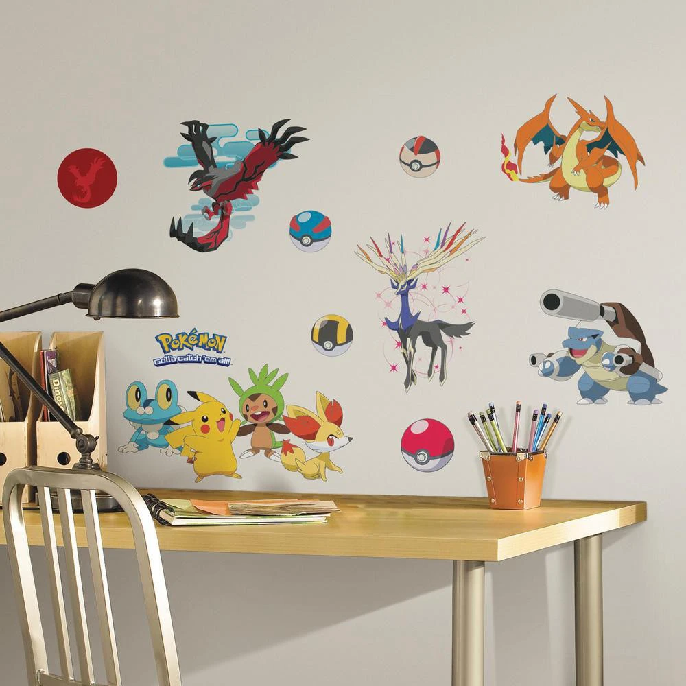 Roommates Nursery Baby Room Wall Decorative XY Pokemon Wall Decals (1)