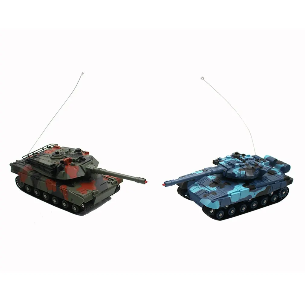 

HOT CRAZON 2pcs Simulation Radio Remote Control Infrared Battle Tank Models RC Automatic Vehicle Toys Car for Children Boy Gift