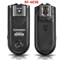 Nouveau Conçu YONGNUO RF-603 II 2.4 GHz Radio Sans Fil Sync Flash Trigger Navette Sortie de Contrôle À Distance pour Canon Nikon Pentax