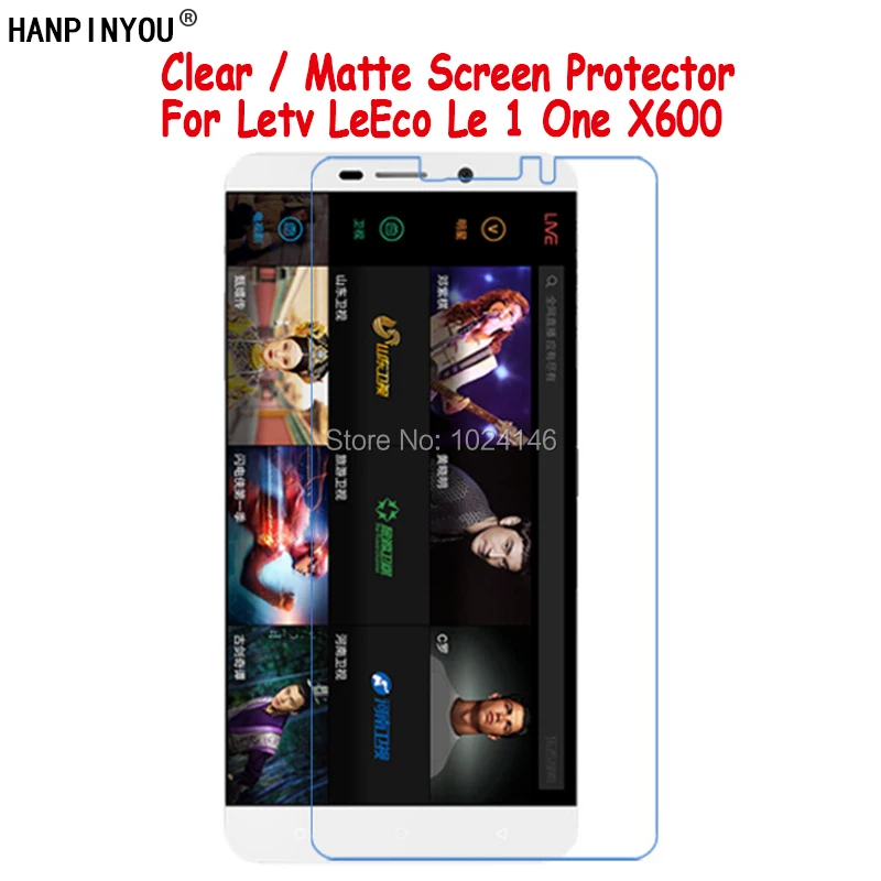 

New HD Clear / Anti-Glare Matte Screen Protector For Letv LeEco Le 1 X600 5.5" Protective Film Guard With Cleaning Cloth