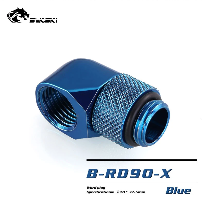 BYKSKI синяя версия G1/4 разъем/фитинг шланга/OD14mm фитинг для жесткой трубки/фильтр/термометр/поворотный фитинг/переключатель воды