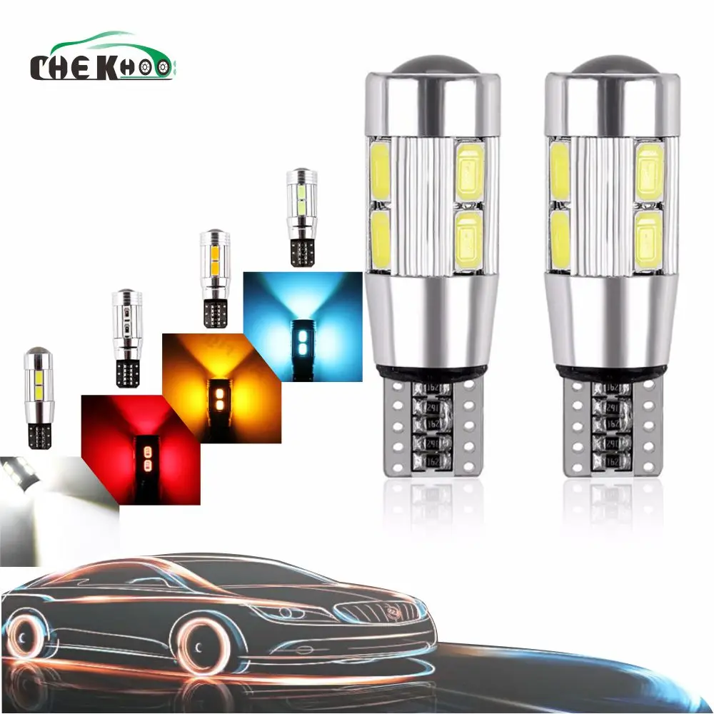 

2/4/8/10pcs Car Styling Car Auto Led T10 Canbus 194 W5W 10 SMD 5630 Led Light Bulb No Error Led Light Parking Led Car Side Light