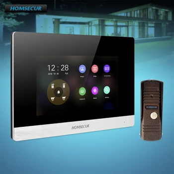 

HOMSECUR 4 Wire Hands-free Video Door Phone Intercom System with Aluminium Alloy Camera BC011HD-C+BM716HD-S
