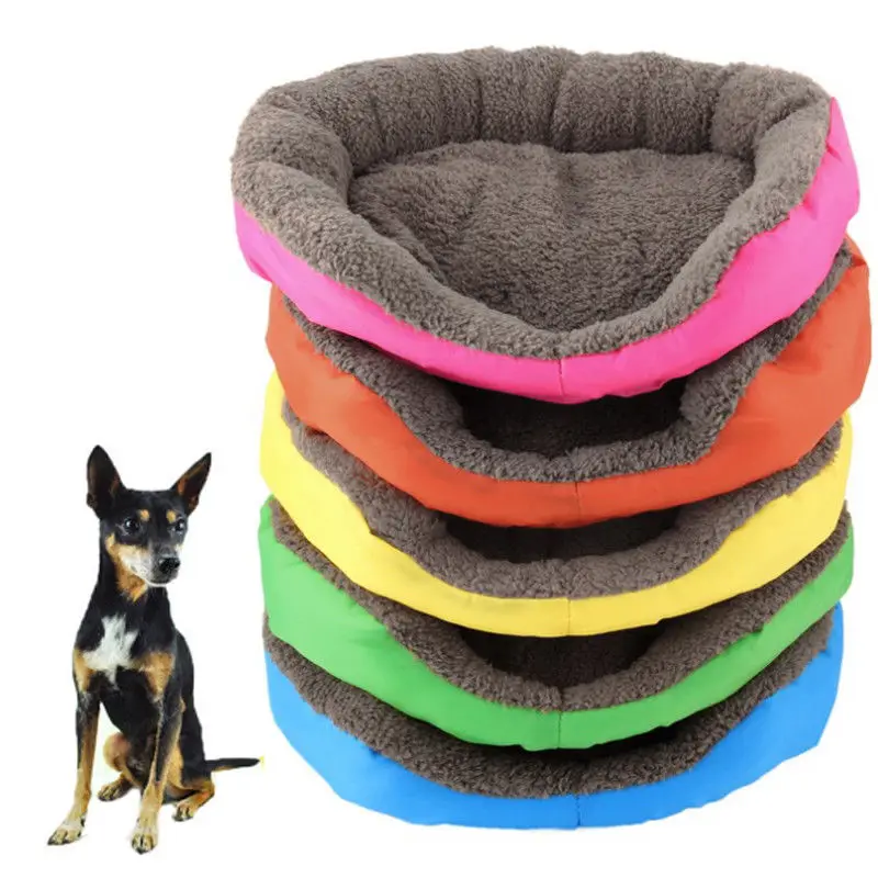 Pet Dog Cat House Removable Washable Warm Fuzzy Mat Bed Kennel Puppy