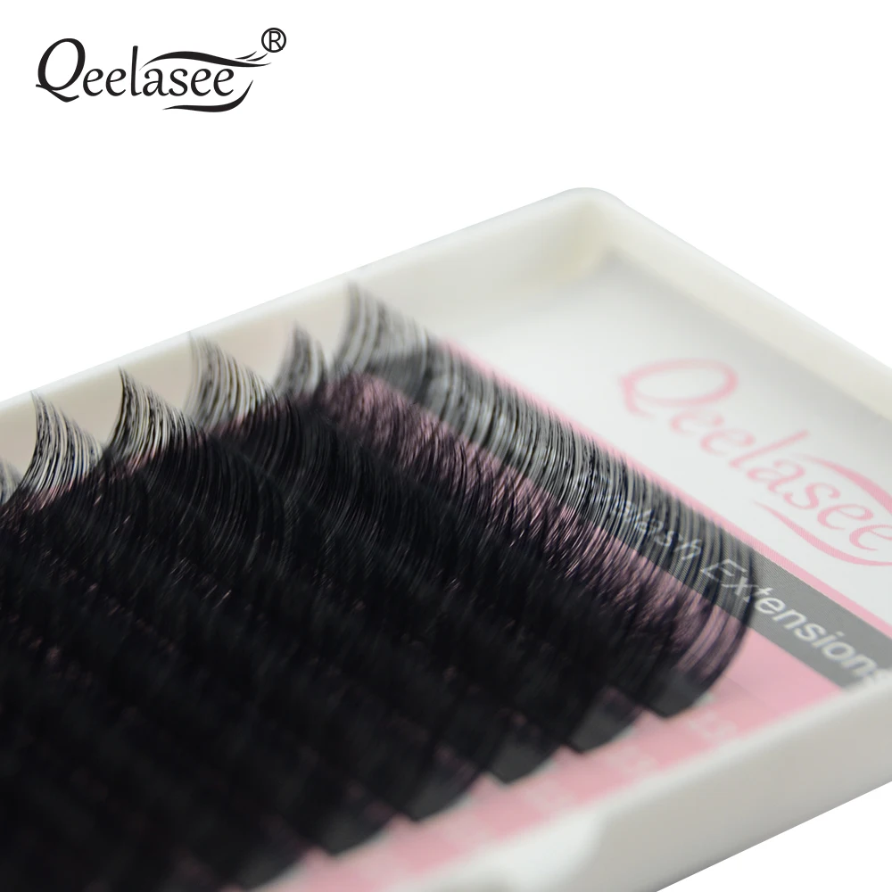 Qeelasee 20pcs/lot 0.03 mink volume eyelash extension false individual eyelashes premium mink cilia lashes makeup eyelashes 4