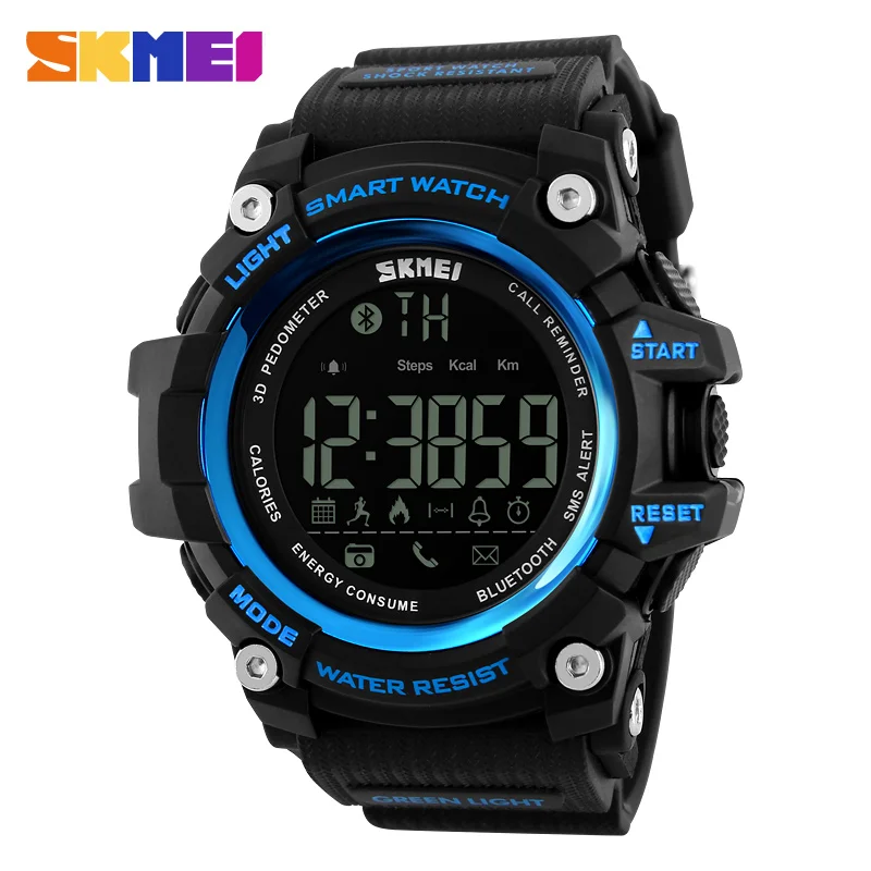 Skmei 1227 cool fashion 50m waterproof multi-function smart watch 