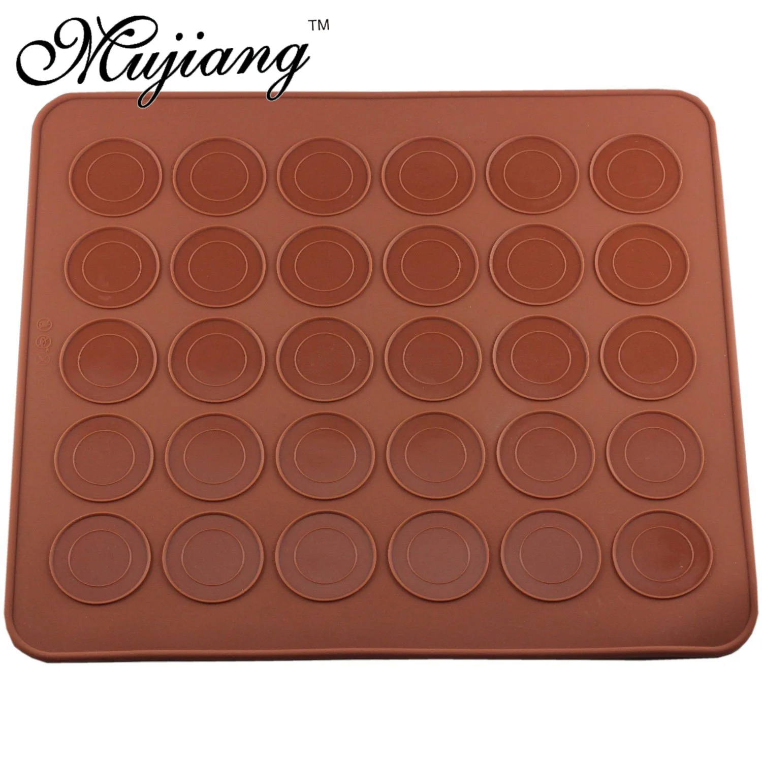 Mujiang Silicone Macaron Kit Decorating Piping Pot Pastry Baking Mat Capacity 30 