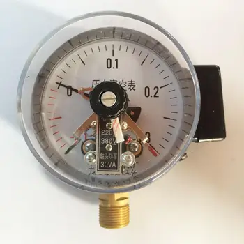 

YXC-100-0.1-0.3Mpa magnetic assisted electric contact vacuum pressure gauge M14*1.5 electric contact meter