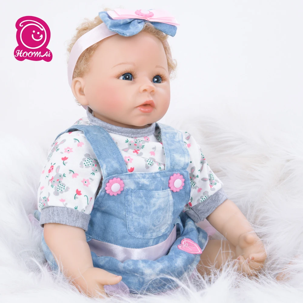 

22"Action Figure Toys 55cm Cloth Body Reborn Doll Kits Simulation Doll Collection Action Figure Toys