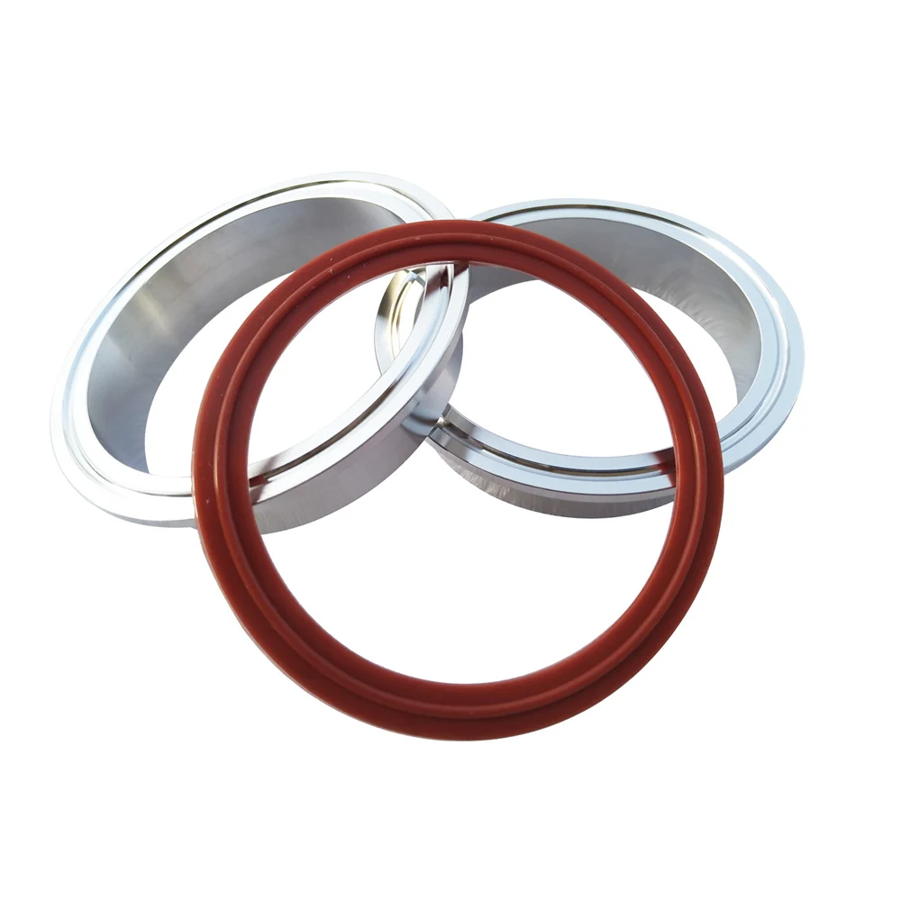 1.5 4.0inch Aluminum flange car exhaust pipe v band clamp O ring seal