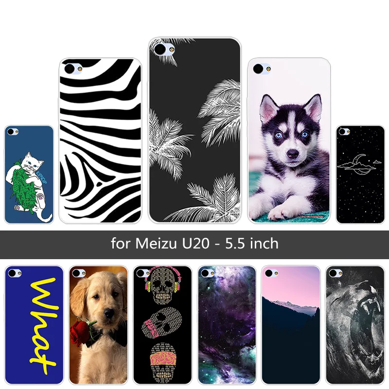 5.5'' For Meizu U20 HighMountain Phone Cases for U 20 Mobile Black Back Matte Cover Transparent TPU |