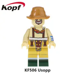 Один продажа строительный конструктор кирпичи один кусок действия Vinsmoke Sanji Usopp франки Луффи фигурки подарок на модель детской игрушки KF506