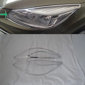 

Car Accessories Exterior Decoration ABS Chrome Front Head Light Lamp Cover Trim For Ford Kuga/Escape 2013 Car-styling