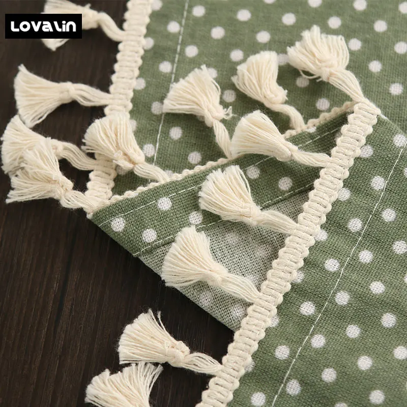 Lovalin Dot Plaid Table Cloth Dinner Rectangular Antiderapant Tablecloth Home Kitchen Tischdecke Decor Stripe Table Cover