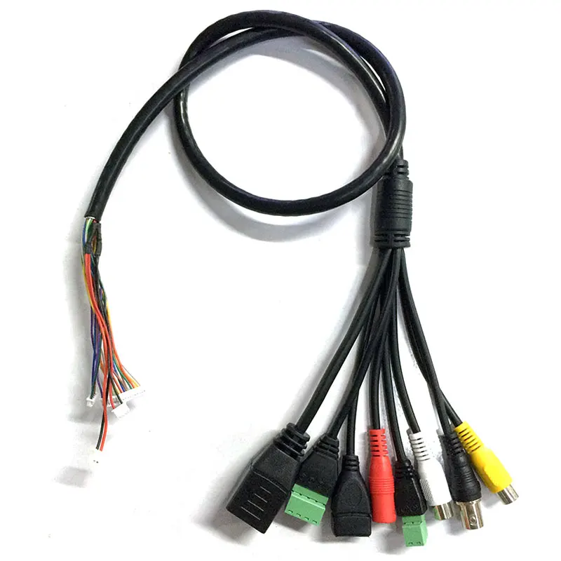 CCTV сетевой кабель полными функциями RJ45+ BNC+ DC+ USB+ аудио вход+ аудиовыход+ RS485+ сигнализация для smtsec IP CCTV камера Камера зарядная Модульная плата UG