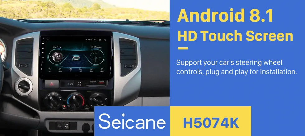 Excellent Seicane 2din 9" GPS audio Stereo for TOYOTA TACOMA/HILUX (America Version)2005-2013 (LHD) Android 8.1 car multimedia player 0 Excellent Seicane 2din 9" GPS audio Stereo for TOYOTA TACOMA/HILUX (America Version)2005-2013 (LHD) Android 8.1 car multimedia player 0