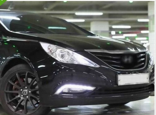 

White LED Daytime Running / Fog Lights Lamps DRL for Hyundai Sonata 8 2012 2013