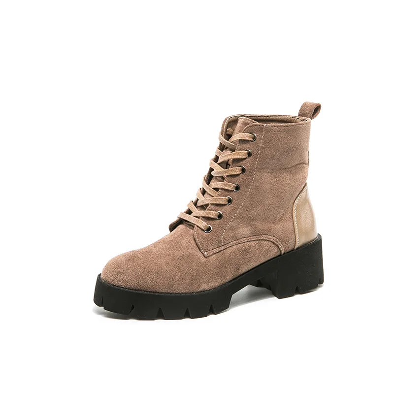 noir Femmes Femelle 2019 Noir Britannique Abricot De Jookrrix Respirant Apricot Style Mode Bottes Dame Automne Chaussures Marque Chaussure Ovm8Nnw0