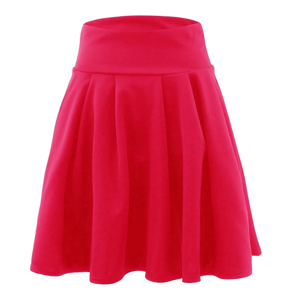 Новое поступление,, вечерние, желтые, женские, вечерние, Коктейльные, мини-юбки для девушек, летняя, короткая юбка, Falda 11 - Цвет: Red