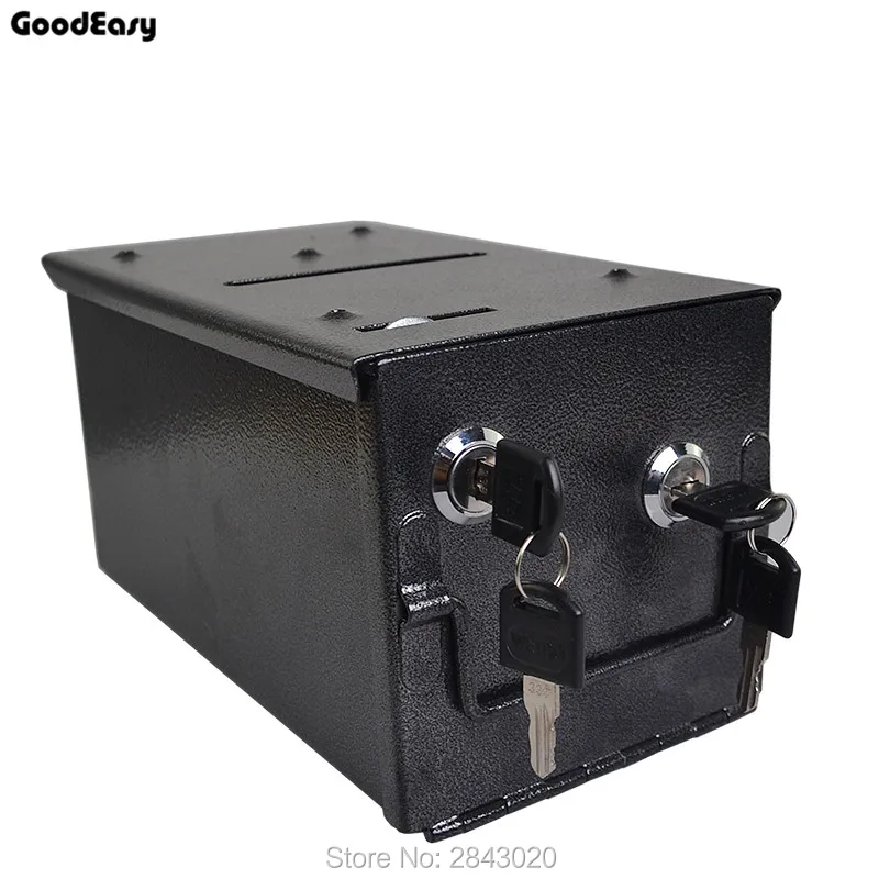 

Poker Chips Bank Double Security Casino Money/Tips Case Professional Gambler Coin Box - Iron Safe Box
