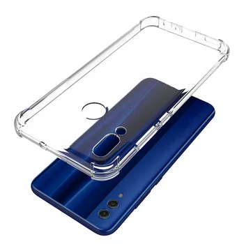 

100pcs Anti Knock For Huawei Mate 20 Lite Pro 20X shockproof Soft TPU Transparent Back Case For Honor 10 Lite 8X P Smart 2019