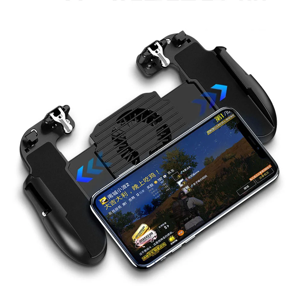 Cooler Cooling Fan Pubg Controller Gamepad Pubg Mobile Trigger L1R1 Shooter Joystick Game Pad Phone Holder
