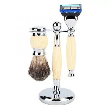 

Men's Beard Shaving Set Safety Razor Brush Stand Rack Holder