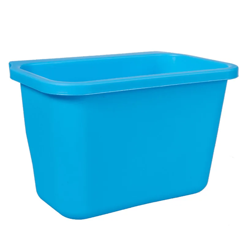 Подвесная мусор многофункциональная корзина для хранения настольная коробка для хранения пластиковое ведро для хранения подвесное стоящее кухонное мусорное ведро - Цвет: Синий