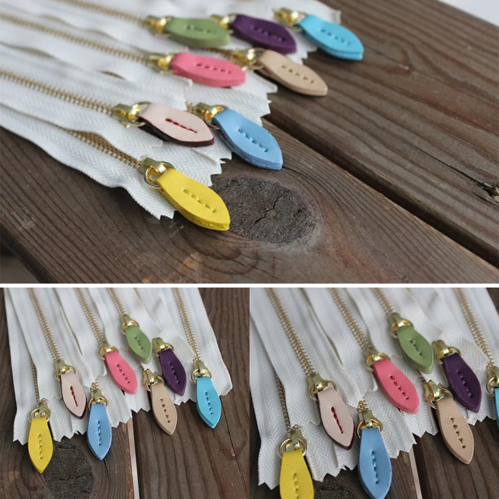 fityle 2Pcs Leaf Shape Leather Zip Puller Zipper Pulls Replacement Sewing Fastener Slider for Backpack Purse Bag Pants