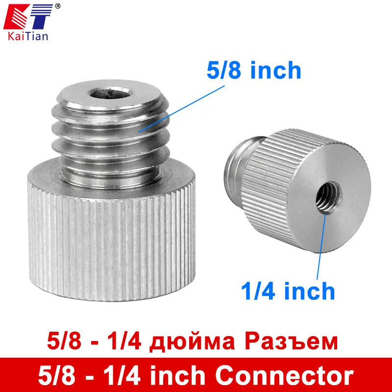 Kaitian соединитель для преобразования штатива 5/8 дюймов и 1/4 дюймов Удлинительный стержень для 635nm лазерного уровня кронштейн для штатива