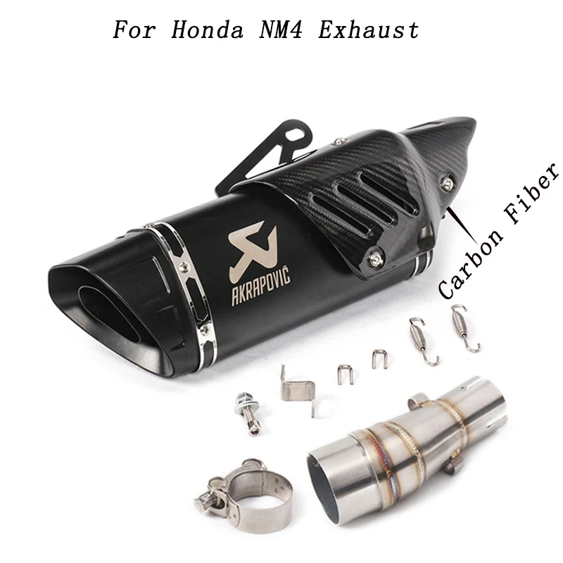 Слипоны для мотоцикла Honda NM4 Yoshimura выхлопной Escape Modifed Средний контактное соединение трубы карбоновый глушитель дБ убийца - Цвет: G