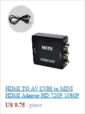 Высокое качество HDMI в VGA адаптер мужской в Famale конвертер адаптер 1080P цифро-аналоговый видео аудио для ПК ноутбук планшет
