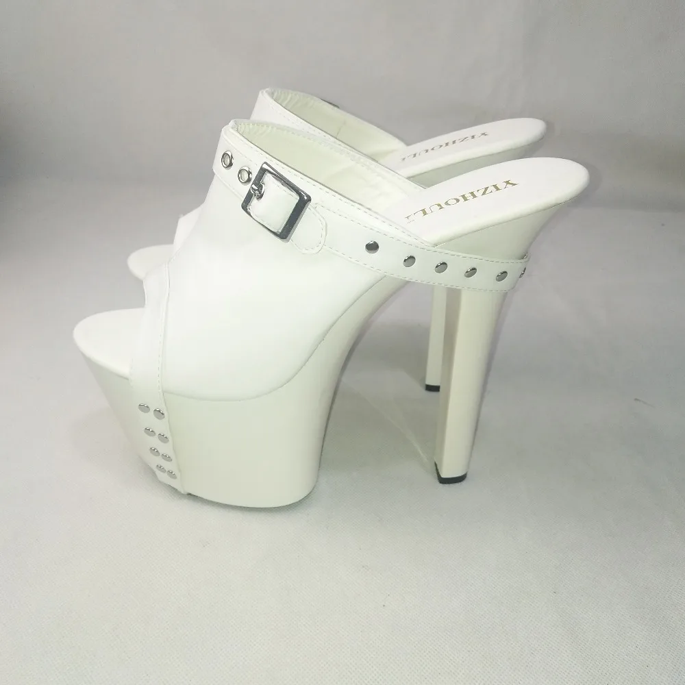 Women's Platform Shoes 17cm Ultra High Heels Slippers 7 Inch Hand Made High Heel Dance Shoes
