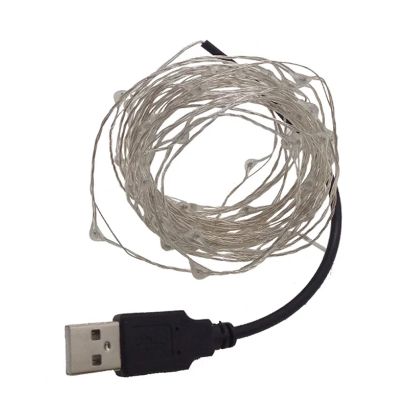 GBKOF 2 м 5 10 USB светодиодный светильник водонепроницаемая светодиодная гирлянда