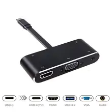 Usb type C USB-C к HDMI 4K USB 3,0 аудио VGA концентратор Thunderbolt 3 адаптер Dex режим для MacBook pro samsung Note 8 S8 S9 nintendo