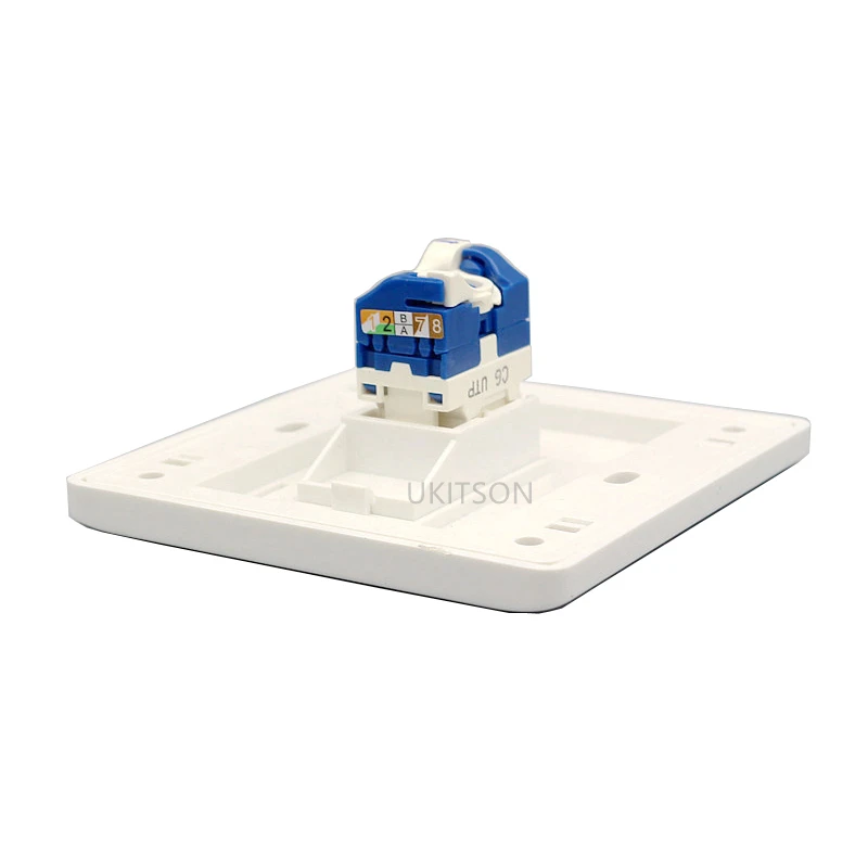 1 Port Rotate CAT6 RJ45 Wall Panel pic 4